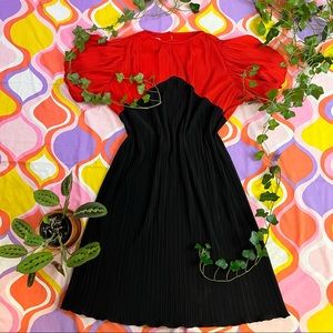 Vintage micro pleat dress